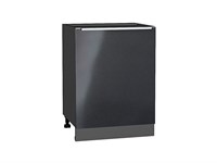 Шкаф нижний с 1-ой дверцей Фьюжн Graphite, Anthracite, 600 В*Ш*Г 816*600*480, фасад МДФ  Anthracite, корпус  Graphite ms2510VVT_41551