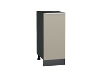 Шкаф нижний с 1-ой дверцей Фьюжн Graphite, Silky Grey, 350 В*Ш*Г 816*350*480, фасад МДФ  Silky Grey, корпус  Graphite ms2510VVT_65134