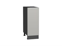 Шкаф нижний с 1-ой дверцей Фьюжн Graphite, Silky Light Grey, 300 В*Ш*Г 816*300*480, фасад МДФ  Silky Light Grey, корпус  Graphite ms2510VVT_66669