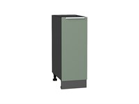 Шкаф нижний с 1-ой дверцей Фьюжн Graphite, Silky Mint, 300 В*Ш*Г 816*300*480, фасад МДФ  Silky Mint, корпус  Graphite ms2510VVT_52155