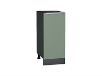 Шкаф нижний с 1-ой дверцей Фьюжн Graphite, Silky Mint, 350 В*Ш*Г 816*350*480, фасад МДФ  Silky Mint, корпус  Graphite ms2510VVT_65137