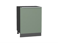 Шкаф нижний с 1-ой дверцей Фьюжн Graphite, Silky Mint, 600 В*Ш*Г 816*600*480, фасад МДФ  Silky Mint, корпус  Graphite ms2510VVT_52181