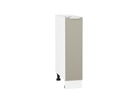 Шкаф нижний с 1-ой дверцей Фьюжн Белый, Silky Grey, 200 В*Ш*Г 816*200*480, фасад МДФ  Silky Grey, корпус  Белый ms2510VVT_66186