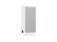 Шкаф нижний с 1-ой дверцей Фьюжн Белый, Silky Light Grey, 300 В*Ш*Г 816*300*480, фасад МДФ  Silky Light Grey, корпус  Белый ms2510VVT_66655
