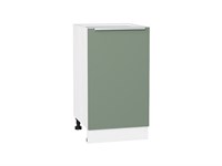 Шкаф нижний с 1-ой дверцей Фьюжн Белый, Silky Mint, 450 В*Ш*Г 816*450*480, фасад МДФ  Silky Mint, корпус  Белый ms2510VVT_52175