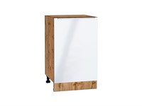 Шкаф нижний с 1-ой дверцей Фьюжн Дуб Вотан, Angel, 500 В*Ш*Г 816*500*480, фасад МДФ  Angel, корпус  Дуб Вотан ms2510VVT_60971