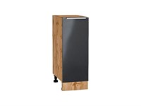 Шкаф нижний с 1-ой дверцей Фьюжн Дуб Вотан, Anthracite, 300 В*Ш*Г 816*300*480, фасад МДФ  Anthracite, корпус  Дуб Вотан ms2510VVT_60964