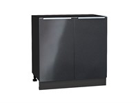 Шкаф нижний с 2-мя дверцами Фьюжн Graphite, Anthracite, 800 В*Ш*Г 816*800*480, фасад МДФ  Anthracite, корпус  Graphite ms2510VVT_36853