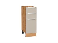 Шкаф нижний с 3-мя ящиками Фьюжн Дуб Вотан, Cream Silk, 300 В*Ш*Г 816*300*480, фасад МДФ  Cream Silk, корпус  Дуб Вотан ms2510VVT_72016