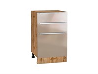 Шкаф нижний с 3-мя ящиками Фьюжн Дуб Вотан, Gallant, 500 В*Ш*Г 816*500*480, фасад МДФ  Gallant, корпус  Дуб Вотан ms2510VVT_61049