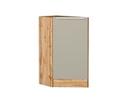 Шкаф нижний торцевой Фьюжн Дуб Вотан, Silky Grey В*Ш*Г 816*296*554, фасад МДФ  Silky Grey, корпус  Дуб Вотан ms2510VVT_61058