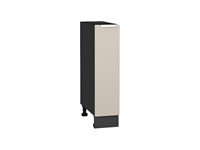 Шкаф нижний бутылочница Фьюжн Graphite, Cream Silk, 200 В*Ш*Г 816*200*480, фасад МДФ  Cream Silk, корпус  Graphite ms2510VVT_71956