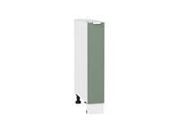 Шкаф нижний бутылочница Фьюжн Белый, Silky Mint, 150 В*Ш*Г 816*150*480, фасад МДФ  Silky Mint, корпус  Белый ms2510VVT_52105