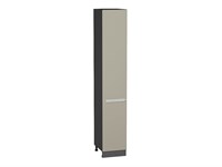 Шкаф пенал с 2-мя дверцами Фьюжн Graphite, Silky Grey, 2340, 400 В*Ш*Г 2336*400*576, фасад МДФ  Silky Grey, корпус  Graphite ms2510VVT_52337