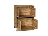 Каркас нижнего шкафа с 2-мя ящиками Н 602 Дуб Вотан В*Ш*Г 816*600*462 ms2510VVT_084-0255 (60533)