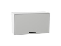 Шкаф верхний горизонтальный Фрейм Белый, Grey Silk, 460, 800 В*Ш*Г 458*800*324, фасад МДФ  Grey Silk, корпус  Белый ms2510VVT_71682