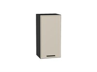 Шкаф верхний с 1-ой дверцей Фрейм Graphite, Cream Silk, 720, 350 В*Ш*Г 716*350*324, фасад МДФ  Cream Silk, корпус  Graphite ms2510VVT_69832