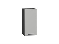 Шкаф верхний с 1-ой дверцей Фрейм Graphite, Grey Silk, 720, 350 В*Ш*Г 716*350*324, фасад МДФ  Grey Silk, корпус  Graphite ms2510VVT_68940