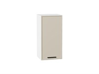 Шкаф верхний с 1-ой дверцей Фрейм Белый, Cream Silk, 720, 350 В*Ш*Г 716*350*324, фасад МДФ  Cream Silk, корпус  Белый ms2510VVT_69798