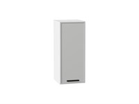 Шкаф верхний с 1-ой дверцей Фрейм Белый, Grey Silk, 720, 300 В*Ш*Г 716*300*324, фасад МДФ  Grey Silk, корпус  Белый ms2510VVT_68915