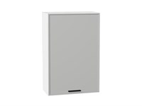 Шкаф верхний с 1-ой дверцей Фрейм Белый, Grey Silk, 920, 600 В*Ш*Г 920*600*324, фасад МДФ  Grey Silk, корпус  Белый ms2510VVT_68926