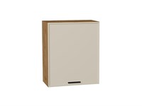 Шкаф верхний с 1-ой дверцей Фрейм Дуб Вотан, Cream Silk, 720, 600 В*Ш*Г 716*600*324, фасад МДФ  Cream Silk, корпус  Дуб Вотан ms2510VVT_69820