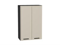 Шкаф верхний с 2-мя дверцами Фрейм Graphite, Cream Silk, 920, 600 В*Ш*Г 920*600*324, фасад МДФ  Cream Silk, корпус  Graphite ms2510VVT_69845