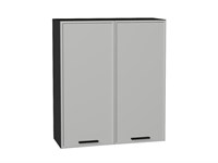Шкаф верхний с 2-мя дверцами Фрейм Graphite, Grey Silk, 920, 800 В*Ш*Г 920*800*324, фасад МДФ  Grey Silk, корпус  Graphite ms2510VVT_68998