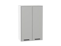 Шкаф верхний с 2-мя дверцами Фрейм Белый, Grey Silk, 920, 600 В*Ш*Г 920*600*324, фасад МДФ  Grey Silk, корпус  Белый ms2510VVT_68989