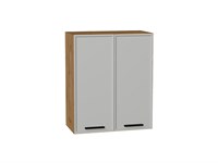 Шкаф верхний с 2-мя дверцами Фрейм Дуб Вотан, Grey Silk, 720, 600 В*Ш*Г 716*600*324, фасад МДФ  Grey Silk, корпус  Дуб Вотан ms2510VVT_68991