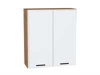 Шкаф верхний с 2-мя дверцами Фрейм Дуб Вотан, White Silk, 920, 800 В*Ш*Г 920*800*324, фасад МДФ  White Silk, корпус  Дуб Вотан ms2510VVT_66902