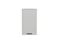 Шкаф верхний торцевой Фрейм Белый, Grey Silk, 720 В*Ш*Г 716*300*310, фасад МДФ  Grey Silk, корпус  Белый ms2510VVT_69023