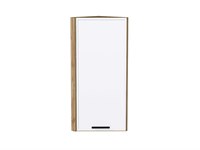 Шкаф верхний торцевой Фрейм Дуб Вотан, White Silk, 920 В*Ш*Г 920*300*310, фасад МДФ  White Silk, корпус  Дуб Вотан ms2510VVT_66913