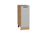 Шкаф нижний с 1-ой дверцей Фрейм Дуб Вотан, Grey Silk, 300 В*Ш*Г 816*300*484, фасад МДФ  Grey Silk, корпус  Дуб Вотан ms2510VVT_69099