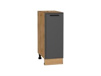 Шкаф нижний с 1-ой дверцей Фрейм Дуб Вотан, Stormy Silk, 300 В*Ш*Г 816*300*484, фасад МДФ  Stormy Silk, корпус  Дуб Вотан ms2510VVT_69120