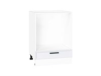 Шкаф нижний под духовку Фрейм Белый, White Silk, 600 В*Ш*Г 816*600*480, фасад МДФ  White Silk, корпус  Белый ms2510VVT_66815