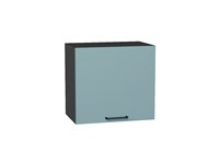 Шкаф верхний горизонтальный Флэт Graphite, Grey-green In 2S, 460, 500 В*Ш*Г 458*500*318, фасад ЛДСП  Grey-green In 2S, корпус  Graphite ms2510VVT_57172