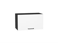 Шкаф верхний горизонтальный Флэт Graphite, White In 2S, 360, 600 В*Ш*Г 358*600*318, фасад ЛДСП  White In 2S, корпус  Graphite ms2510VVT_55634