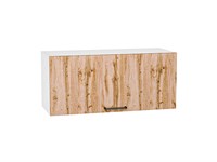 Шкаф верхний горизонтальный Флэт Белый, Wotan Oak 2S, 360, 800 В*Ш*Г 358*800*318, фасад ЛДСП  Wotan Oak 2S, корпус  Белый ms2510VVT_52578