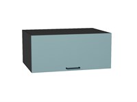 Шкаф верхний горизонтальный глубокий Флэт Graphite, Grey-green In 2S, 800 В*Ш*Г 358*800*574, фасад ЛДСП  Grey-green In 2S, корпус  Graphite ms2510VVT_56876