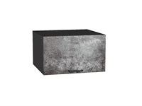 Шкаф верхний горизонтальный глубокий Флэт Graphite, Temple Stone 2S, 600 В*Ш*Г 358*600*574, фасад ЛДСП  Temple Stone 2S, корпус  Graphite ms2510VVT_52574