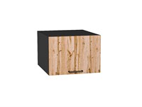 Шкаф верхний горизонтальный глубокий Флэт Graphite, Wotan Oak 2S, 500 В*Ш*Г 358*500*574, фасад ЛДСП  Wotan Oak 2S, корпус  Graphite ms2510VVT_52570