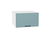 Шкаф верхний горизонтальный глубокий Флэт Белый, Grey-green In 2S, 600 В*Ш*Г 358*600*574, фасад ЛДСП  Grey-green In 2S, корпус  Белый ms2510VVT_56872
