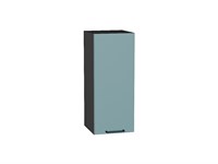 Шкаф верхний с 1-ой дверцей Флэт Graphite, Grey-green In 2S, 720, 300 В*Ш*Г 716*300*318, фасад ЛДСП  Grey-green In 2S, корпус  Graphite ms2510VVT_56905