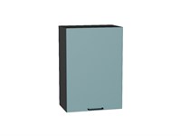 Шкаф верхний с 1-ой дверцей Флэт Graphite, Grey-green In 2S, 720, 500 В*Ш*Г 716*500*318, фасад ЛДСП  Grey-green In 2S, корпус  Graphite ms2510VVT_56909