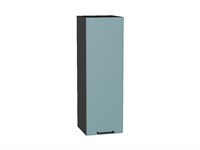 Шкаф верхний с 1-ой дверцей Флэт Graphite, Grey-green In 2S, 920, 300 В*Ш*Г 920*300*318, фасад ЛДСП  Grey-green In 2S, корпус  Graphite ms2510VVT_56911