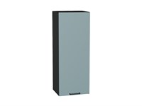Шкаф верхний с 1-ой дверцей Флэт Graphite, Grey-green In 2S, 920, 350 В*Ш*Г 920*350*318, фасад ЛДСП  Grey-green In 2S, корпус  Graphite ms2510VVT_65164