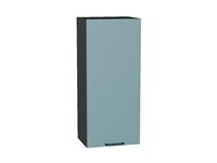 Шкаф верхний с 1-ой дверцей Флэт Graphite, Grey-green In 2S, 920, 400 В*Ш*Г 920*400*318, фасад ЛДСП  Grey-green In 2S, корпус  Graphite ms2510VVT_56912
