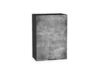 Шкаф верхний с 1-ой дверцей Флэт Graphite, Temple Stone 2S, 720, 450 В*Ш*Г 716*450*318, фасад ЛДСП  Temple Stone 2S, корпус  Graphite ms2510VVT_52628