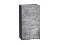 Шкаф верхний с 1-ой дверцей Флэт Graphite, Temple Stone 2S, 920, 500 В*Ш*Г 920*500*318, фасад ЛДСП  Temple Stone 2S, корпус  Graphite ms2510VVT_52634
